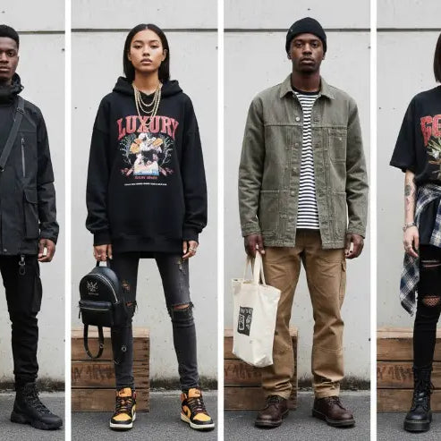 Black backpack with subtle logo and adjustable straps for 2026 streetwear