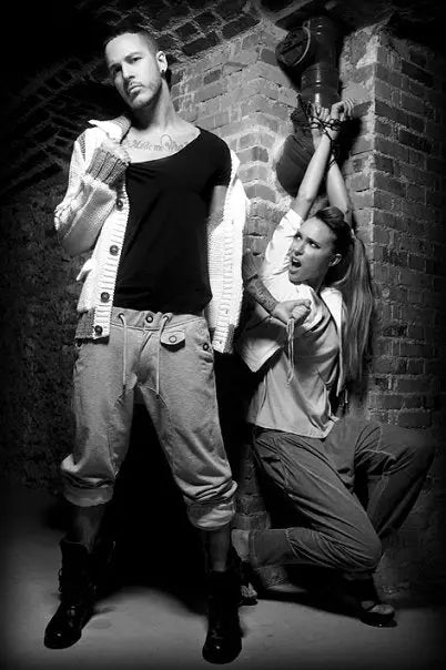 Bray Steve Alan founders posing in black and white photo