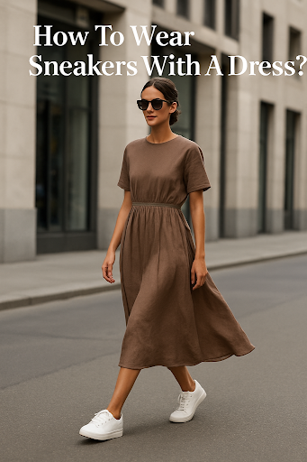 how to wear sneakers with a dress