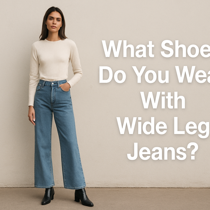 what shoes do you wear with wide leg jeans