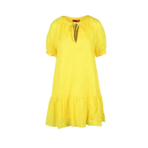 Max&co yellow ruffled hem dress from urban city collection