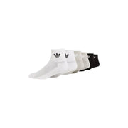 Pack of six Adidas Trefoil logo ankle socks in white gray and black for Men Spring Summer Collection