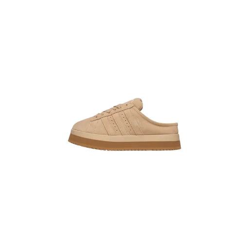 Adidas Originals men campus 00s winter sneaker in beige suede with tan rubber sole and classic three-stripe detailing