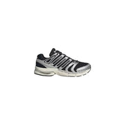 Adidas Originals men control 5 sneakers black synthetic with black silver mesh upper metallic stripes and white midsole