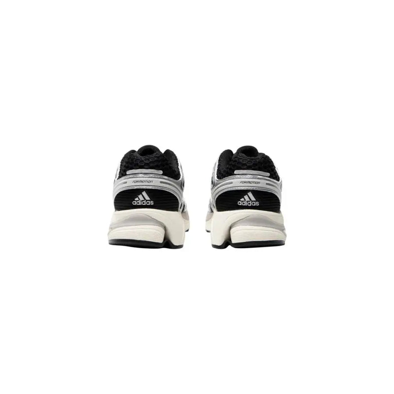 Black and silver adidas originals men control 5 sneakers with synthetic upper and chunky white midsole