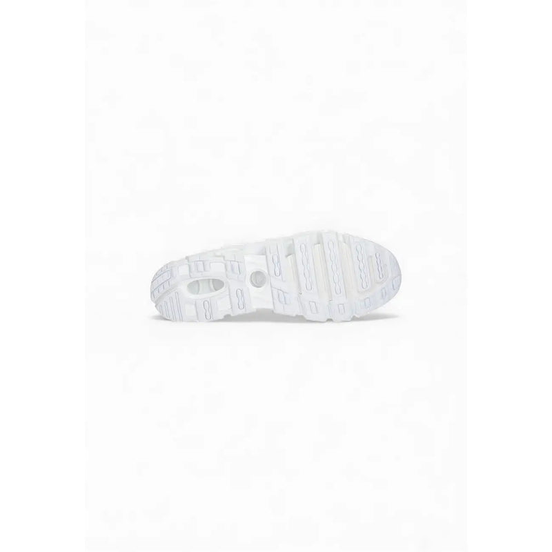 Adidas originals men megaride sneakers white synthetic with a white rubber sole featuring a chunky textured tread and oval heel cutout