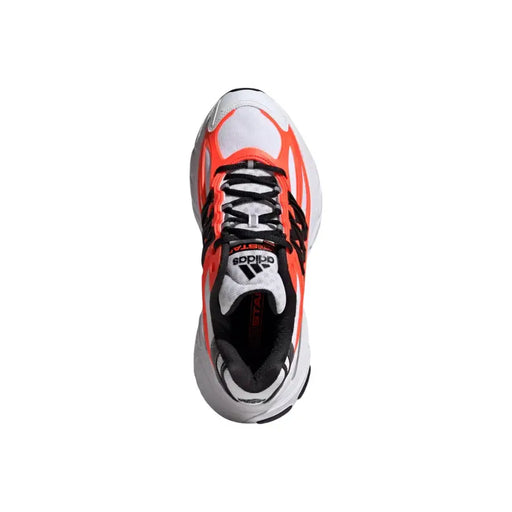Vibrant orange and white adidas originals men sneakers synthetic adistar XLG 2.0 with black laces and accents