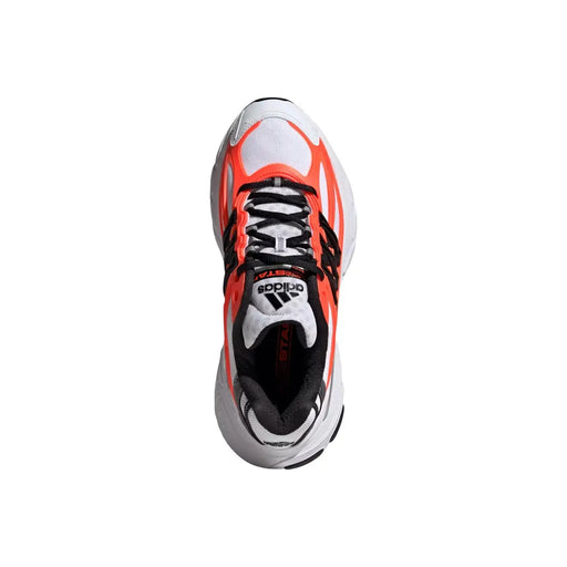 Vibrant orange and white adidas originals men sneakers synthetic adistar XLG 2.0 with black laces and accents