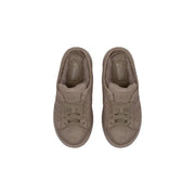 Beige suede adidas campus sneakers with matching laces and classic three-stripe design from adidas originals women brown leather platform slippers