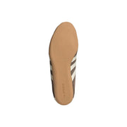 Adidas Originals women suede sneakers in brown featuring three white stripes on the side