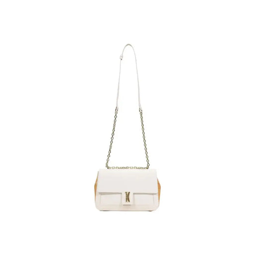 Alviero Martini Prima Classe white leather crossbody bag with gold hardware