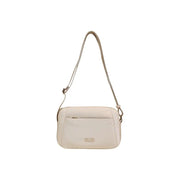 Cream-colored Alviero Martini Prima Classe tilaye crossbody bag with metallic hardware