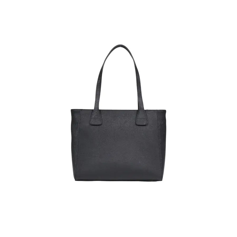 Alviero Martini Prima Classe black textured leather tote with zip