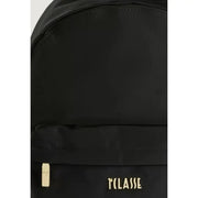 Alviero Martini Prima Classe black nylon rucksack with gold-tone tclasse logo and zipper pull with pockets