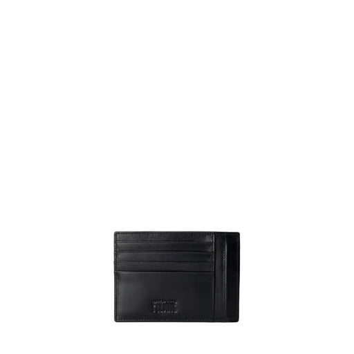 Black leather card holder with multiple slots from Alviero Martini Prima Classe Men Wallet collection