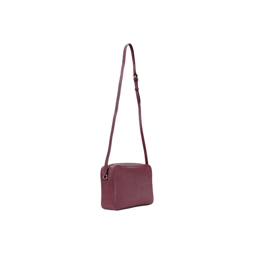 Alviero Martini Damen-Schultertasche in Bordeauxrot, 27 cm, aus elegantem burgunderrotem Leder mit minimalistischem Design und verstellbarem Riemen