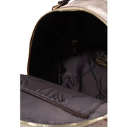 Alviero Martini women grey leather rucksack 24x29cm with camouflage pattern gold-tone zipper and massimo lining