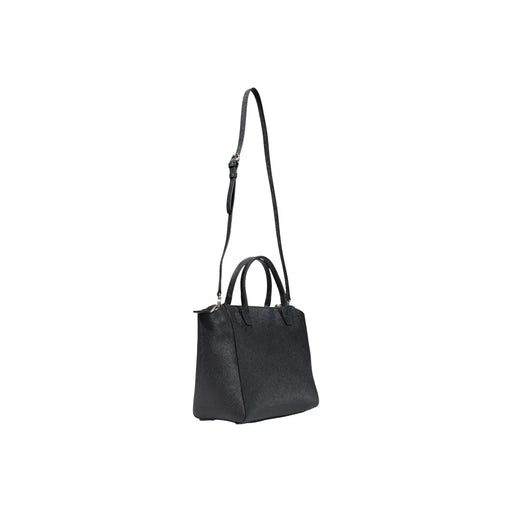 Alviero Martini Damenhandtasche aus schwarzem PVC mit strukturierter Form und zwei top Griffe mit einer Länge von 39 cm