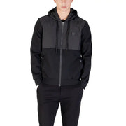 Men’s black and gray color-block zip-up hoodie from Antony Morato, stylish and comfortable
