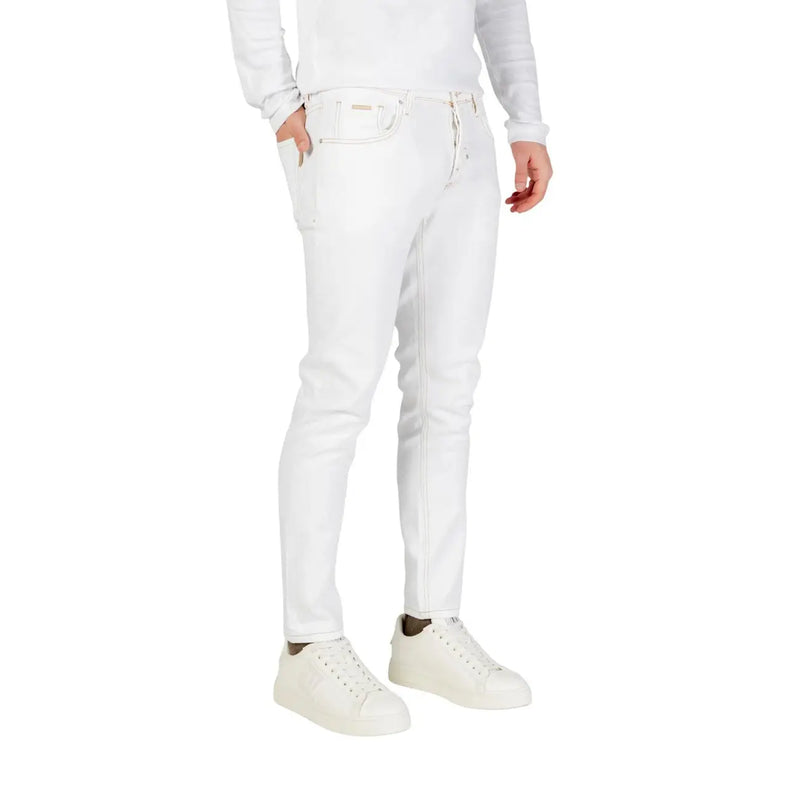 Antony Morato jeans white slim-fit denim for men with subtle stitching details, front view