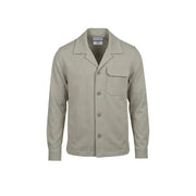 Antony Morato men beige cotton blend long-sleeved button-up shirt with collar and chest pocket for casual wear