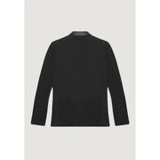 Antony Morato men black slim fit blazer with lapel collar, sleek minimalist design, and subtle contrast stitching