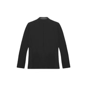Antony Morato men black slim fit tailored blazer with lapel collar and subtle seam detailing in minimalist design