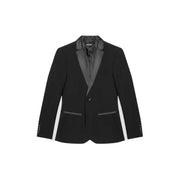 Black balenciaga tuxedo jacket with satin lapels and trim featured as antony morato men blazer product