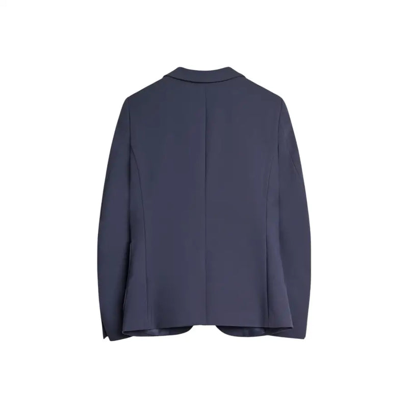 Navy blue Antony Morato men blazer with tailored fit, sleek structured design, and subtle seam detailing