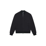 Antony Morato men blazer in black bomber style with full-length zipper and ribbed cuffs for casual wear