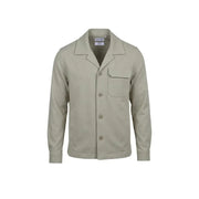 Antony Morato men blazer beige long-sleeved button-up shirt with collar and chest pocket for formal wear
