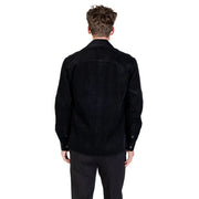 Antony Morato men blazer in black corduroy with classic collar and buttoned cuffs