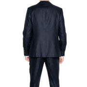 Antony Morato men blazer in black tailored fabric with subtle sheen and classic notched lapel design