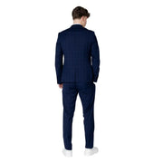 Antony Morato men blazer in navy blue tailored fabric with sleek modern cut and subtle texture for formal wear