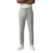 Antony morato Graue, schmal geschnittene Chino-Hose für Herren mit Kordelzugbund aus Polyester-Viskose-Mischgewebe