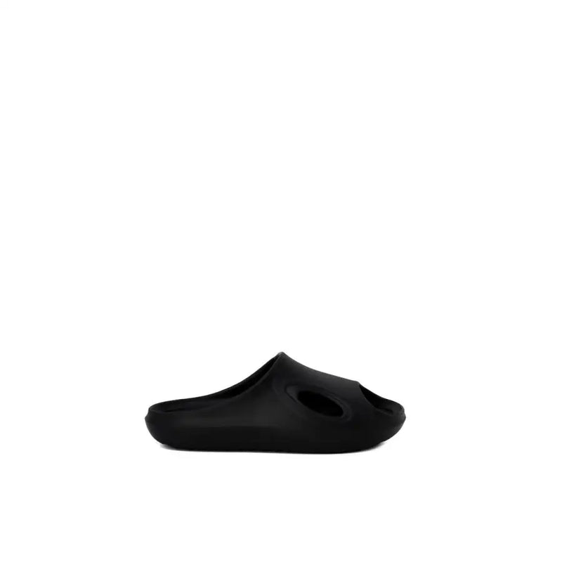 Antony Morato men rubber slippers black size 3 with sleek minimalist design and open-toe cutout in rubber material