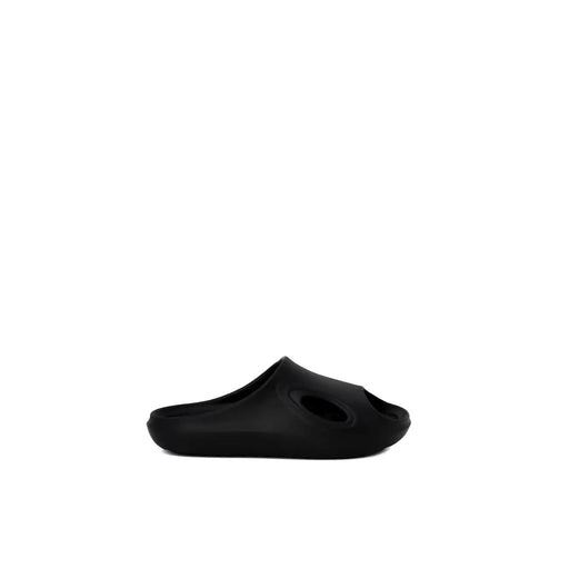 Antony Morato men rubber slippers black size 3 with sleek minimalist design and open-toe cutout in rubber material