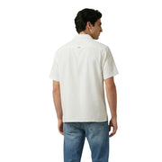 Antony Morato men shirt white short-sleeved polo with classic collar and subtle stitching details