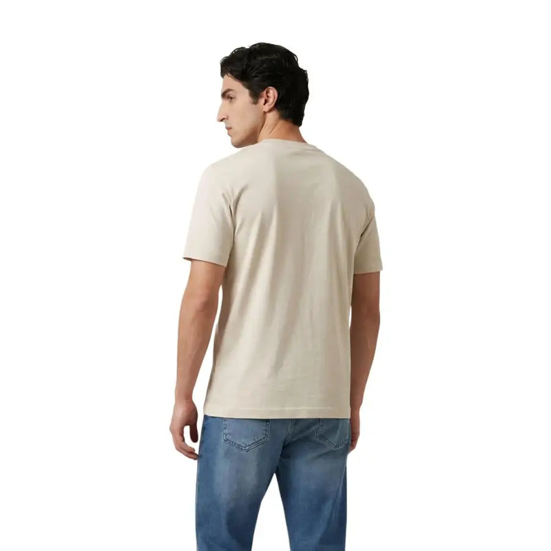 Antony Morato beigefarbenes Herren-Kurzarmshirt mit Rundhalsausschnitt t-shirt Aus weicher Baumwolle für den Alltag.