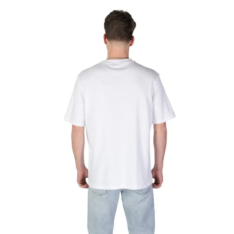 Antony Morato men t-shirt white cotton classic crew neck short sleeves casual wear