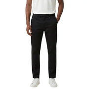 Antony Morato men trousers black slim-fit chino with subtle woven texture and clean modern design