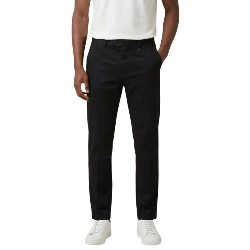 Antony Morato men trousers black slim-fit chino with subtle woven texture and clean modern design