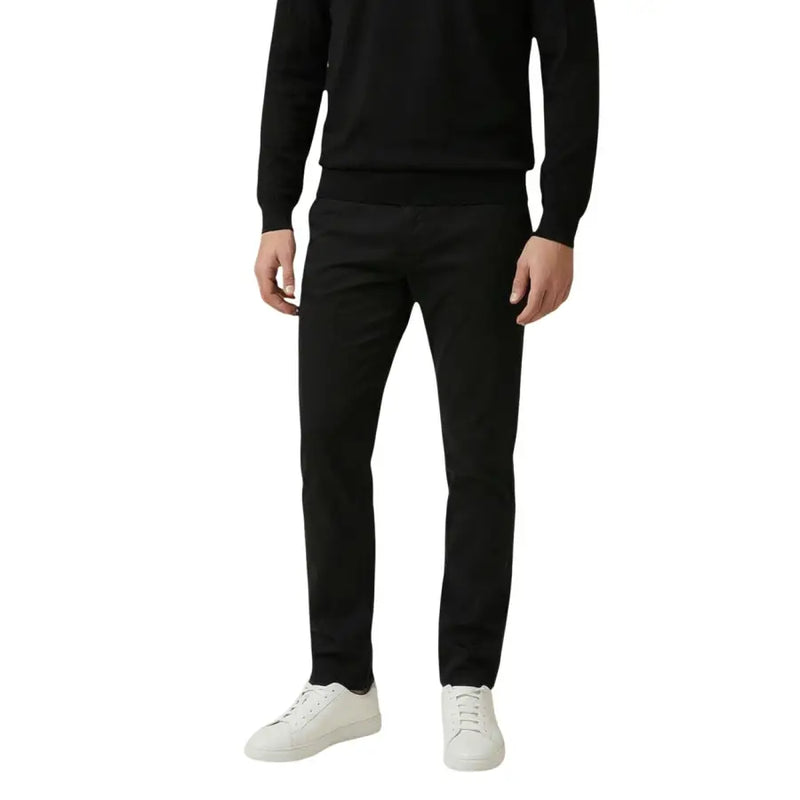 Antony Morato men trousers black slim-fit smooth structured fabric for a sleek and modern look