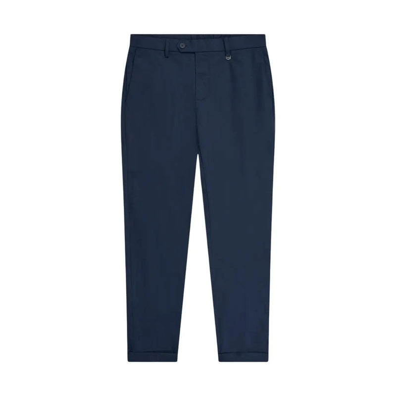 Antony Morato men trousers navy blue tailored with sleek modern cut and subtle stitching details