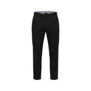 Antony Morato men trousers in black tailored fabric with a sleek straight-leg cut and subtle stitching details