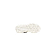 Antony Morato men white lace up sneakers with white rubber sole and textured blocky tread embossed madison market