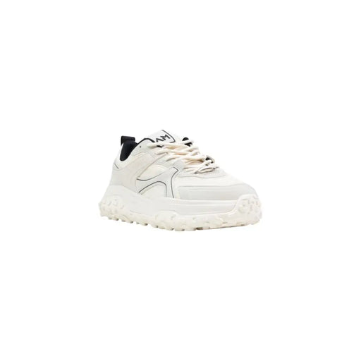 Antony Morato Weiße Herren-Sneaker mit Schnürung (MMFW01868-LE500181) mit klobigem Design, schwarzen Akzenten und profilierter Gummisohle