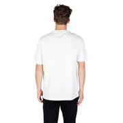 Men’s plain white crew-neck cotton T-shirt from Antony Morato displayed in the image