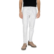 Antony Morato men’s white slim fit denim jeans with classic five-pocket design in cotton material