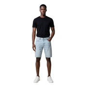 Antony Morato shorts for men in light-wash denim with five-pocket design and button closure, front view